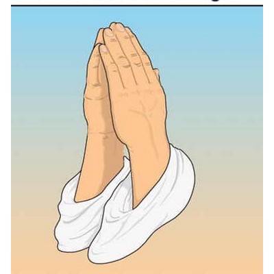 Praying Hands Metal Photo Magnet (2 1/2"x2 1/2")